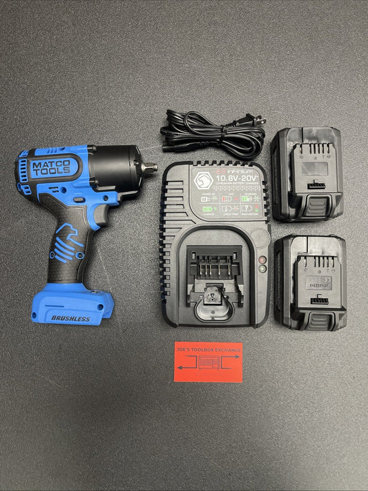 Matco Tools NEW 20V+ CORDLESS INFINIUM™ 3/8" DRIVE IMPACT WRENCH KIT - BLUE