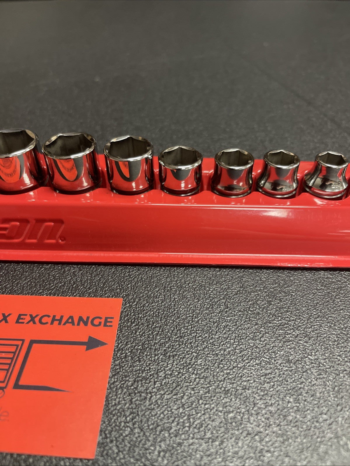 Snap-on 14pc 214FSY 3/8” Drive SAE shallow Socket Set  1/4” To 1” 6 Point Chrome