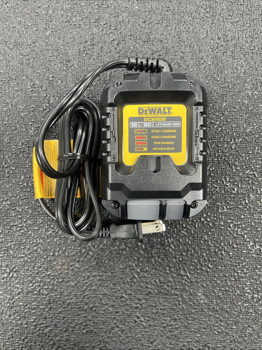 Dewalt DCB1102 12V-20V MAX Lithium Battery Charger, For Drill, Saw 20 volt