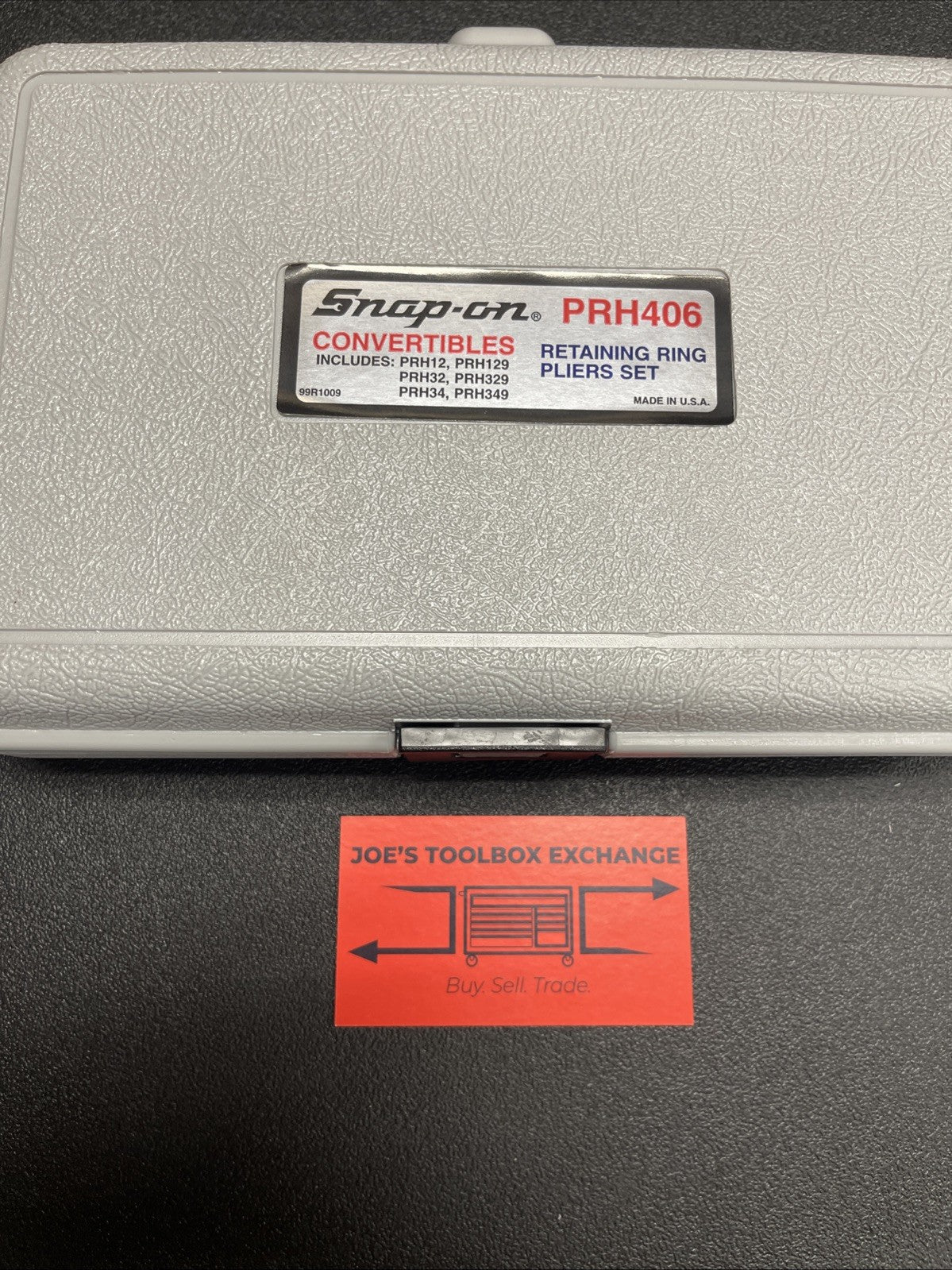Snap-on Tools PRH406 NEW 6 Piece Convertible Retainer Ring Pliers Set With Case