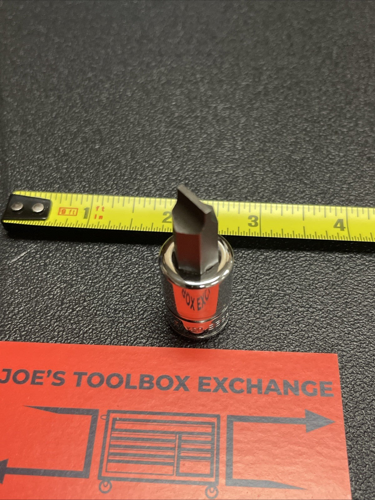 Snap On Tools F62E USA NEW 3/8" Drive 3/8" Flat Tip Short Bit Socket Driver 