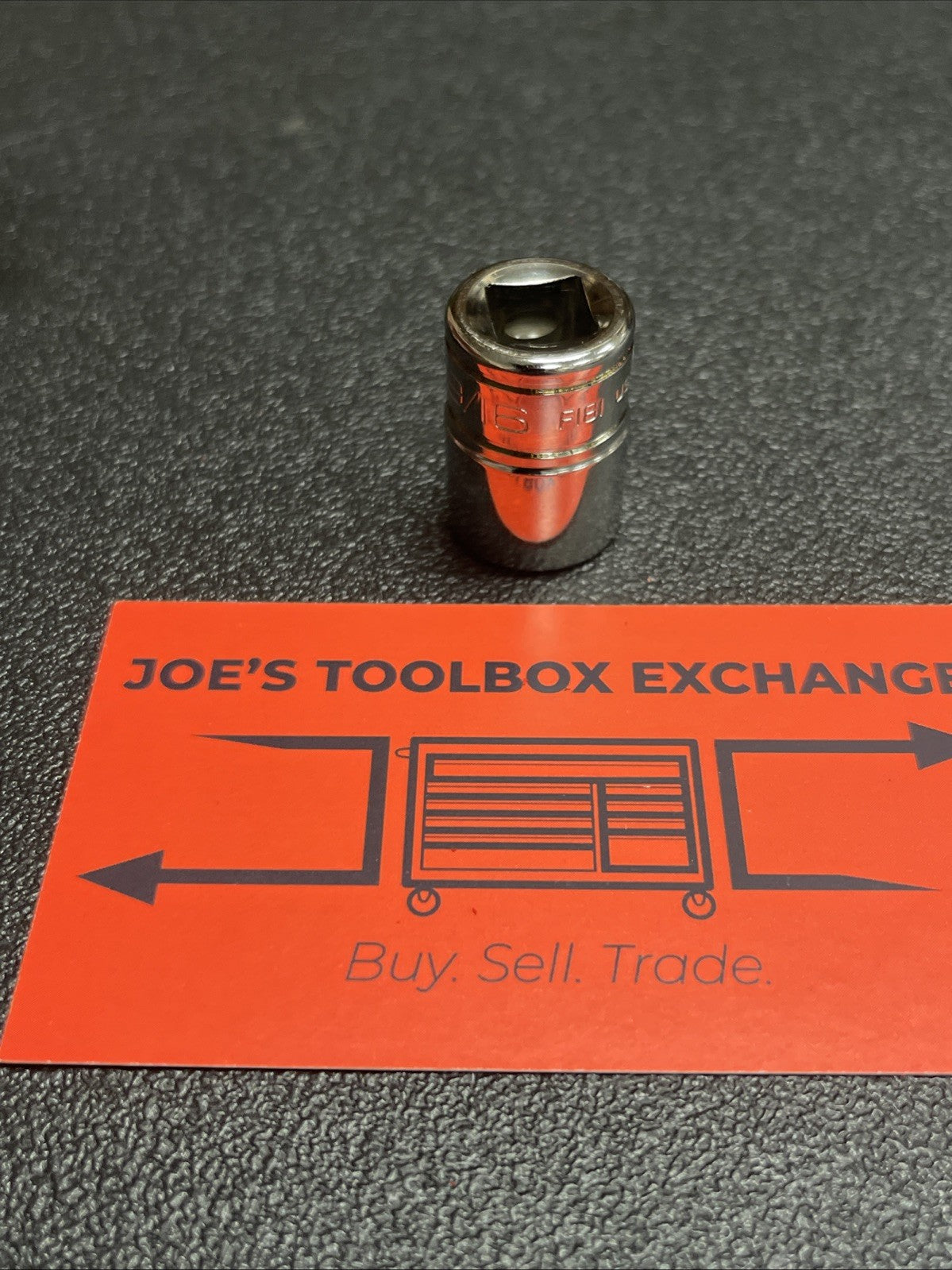 Snap-On Tools USA NEW 3/8" Drive 9/16" SAE 12 Point Shallow Chrome Socket F181