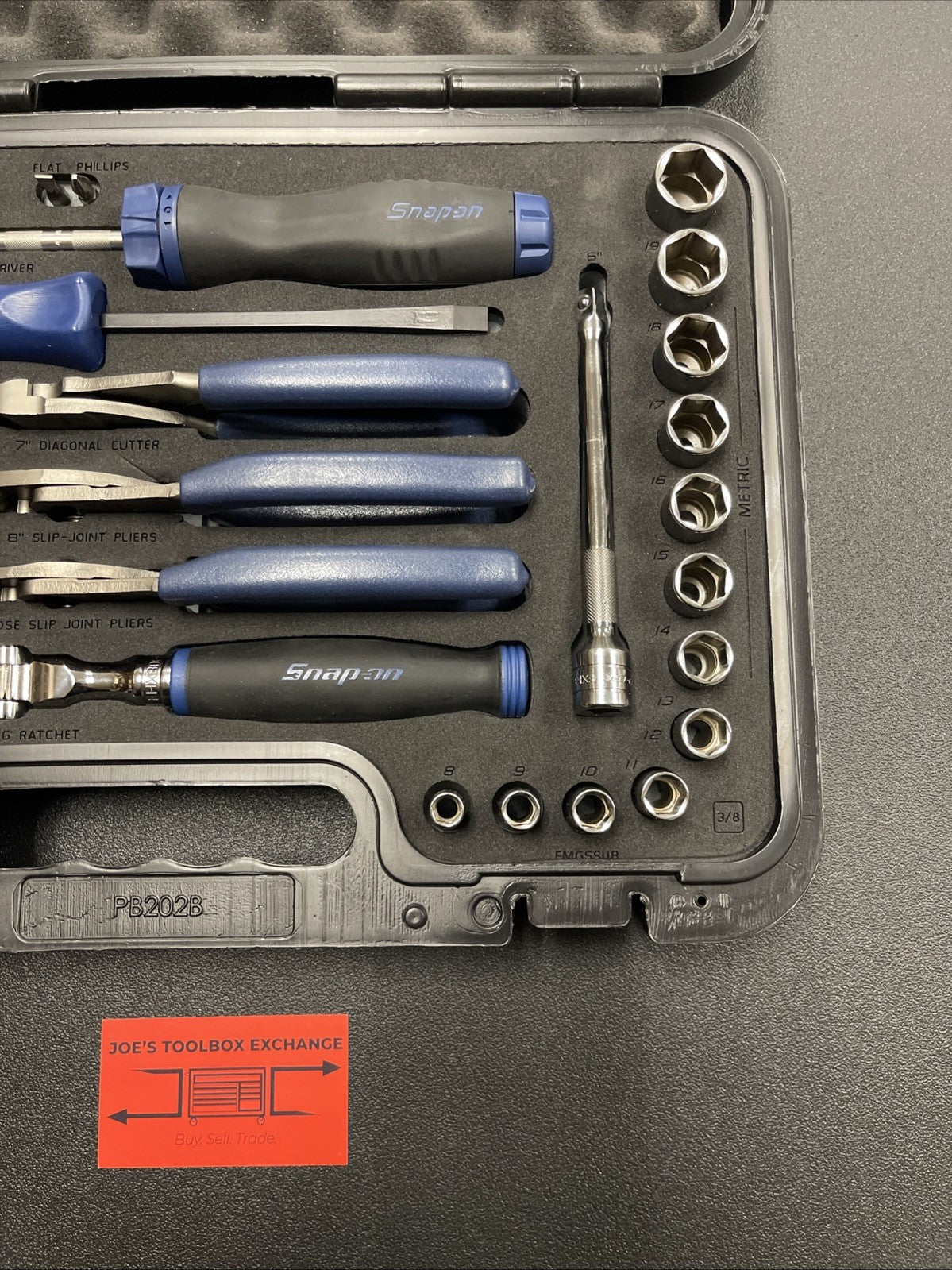 Snap-on Tools NEW 33Pc 3/8" Drive Metric & SAE General Service Set 233FSMBFMB