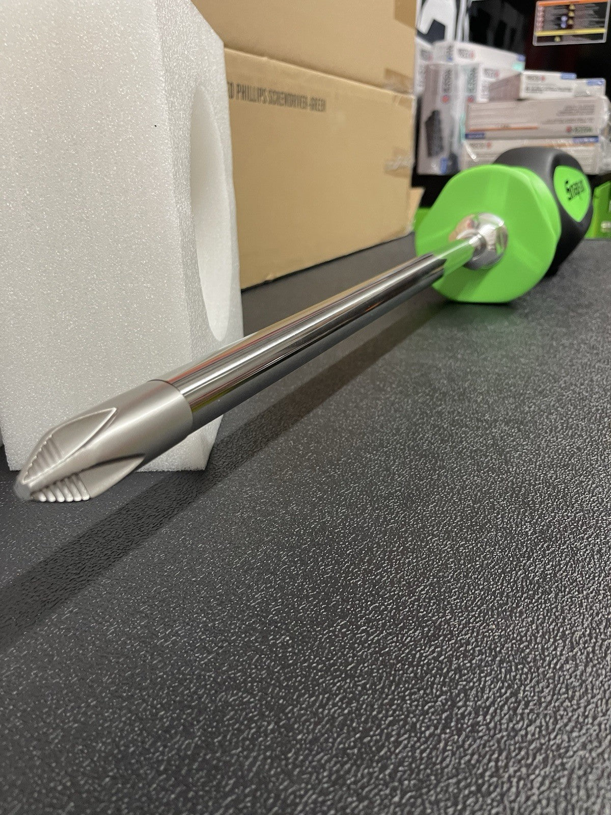 NEW Snap-On GREEN 47” GIANT Wall Mount Phillips Screwdriver Display