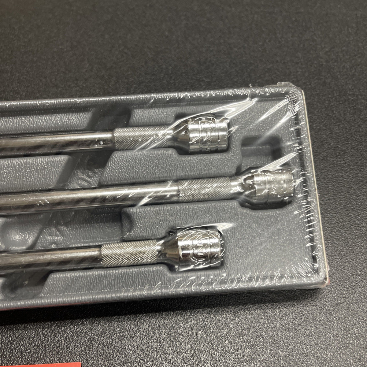 Snap-On Tools 6pc 3/8" Drive Knurled Chrome Socket Extension Set 206AFX USA NEW