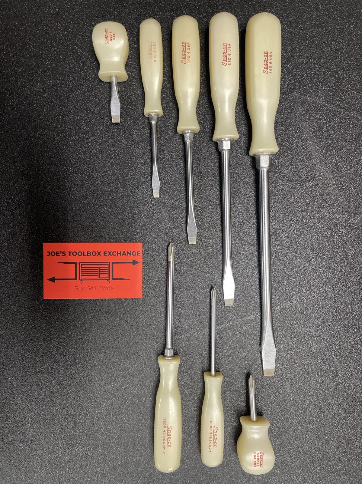 Snap-On 8pc Combination Screwdriver Set Pearl White - SDX80P