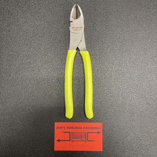 Snap-on Tools USA NEW HI-VIZ Soft Grip 8" High-Leverage Diagonal Cutter 388ACFHV