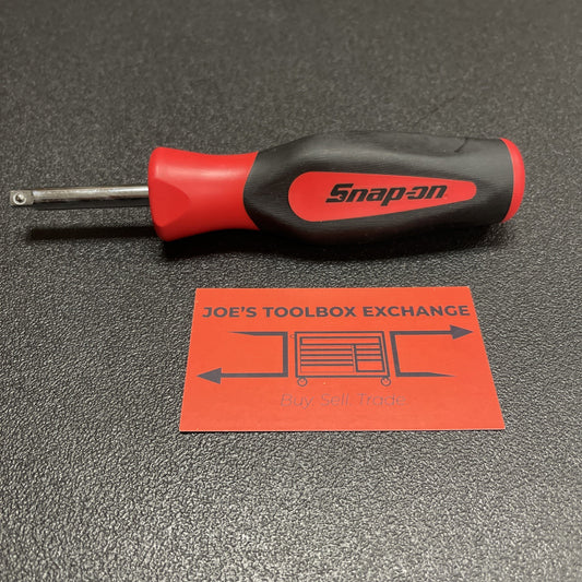 Snap-on Tools USA NEW RED 1/4" Drive Soft Grip Standard Shank Driver SGT4B