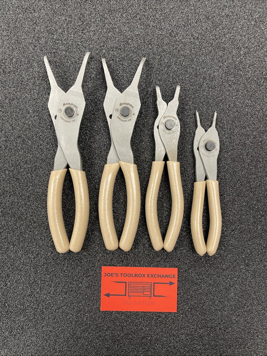Snap-on Tools USA NEW COMBAT TAN 4pc Snap Ring Plier Set SRPC9090A SRPC9045A
