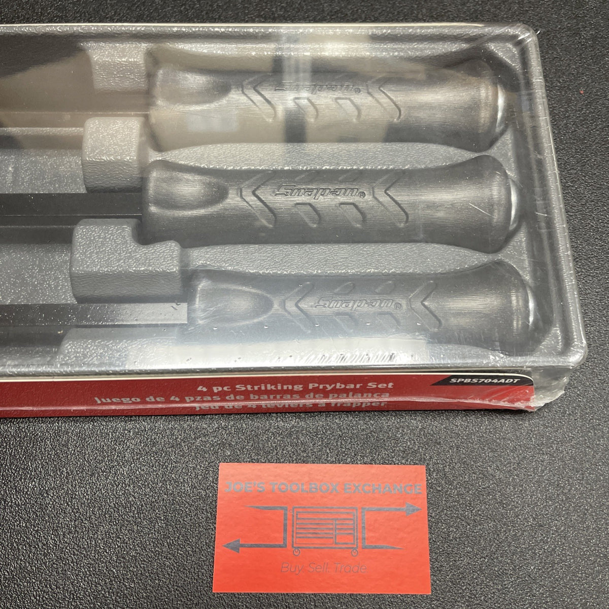 Snap-on Tools USA NEW GREY 4 pc Striking Prybar Set 8” 12” 18” 24” SPBS704ADT