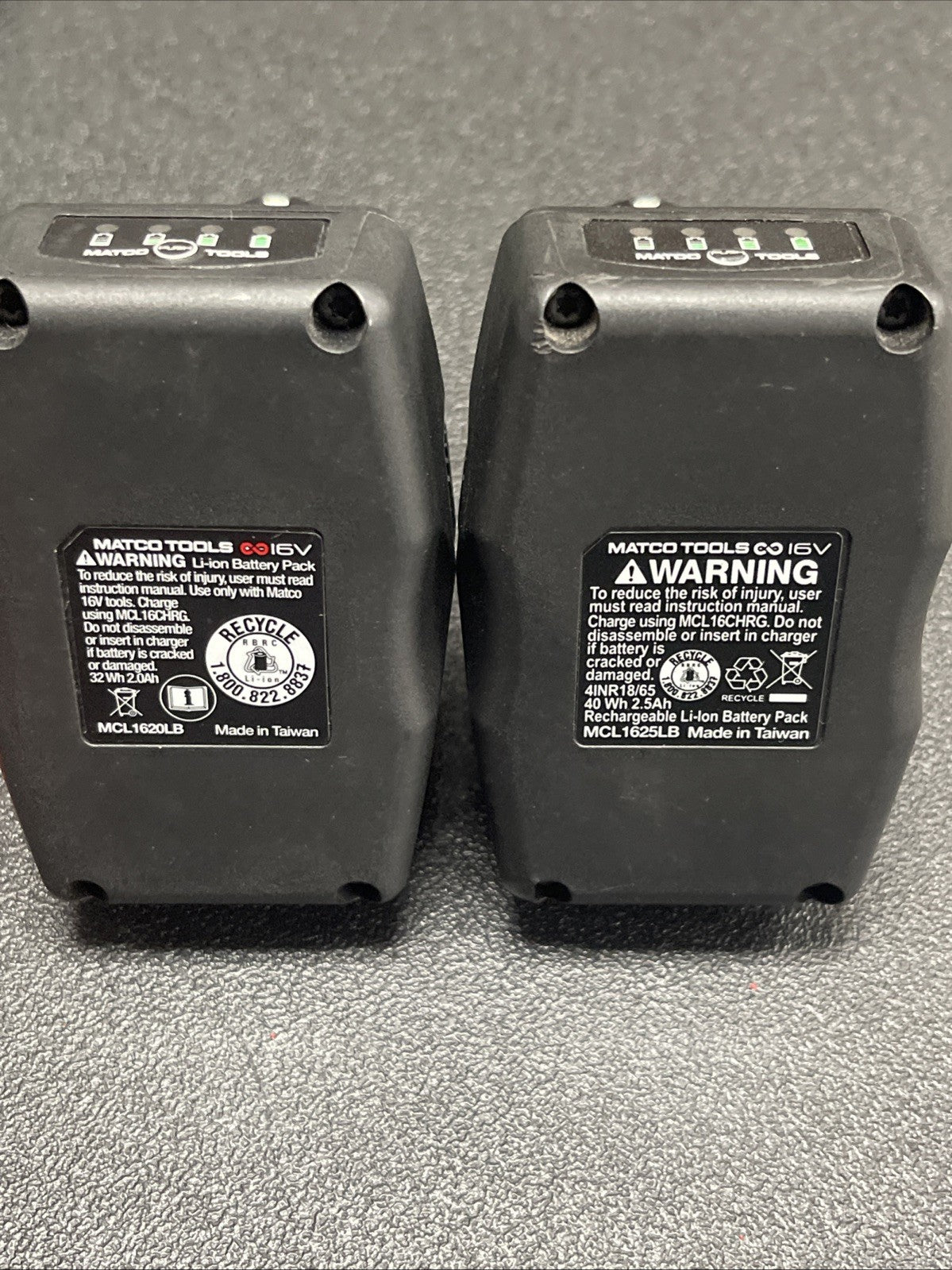 Matco Tools Infinium 16V 1/2" Stubby Impact Wrench 0-2,400 RPM MCL1612SIW KIT