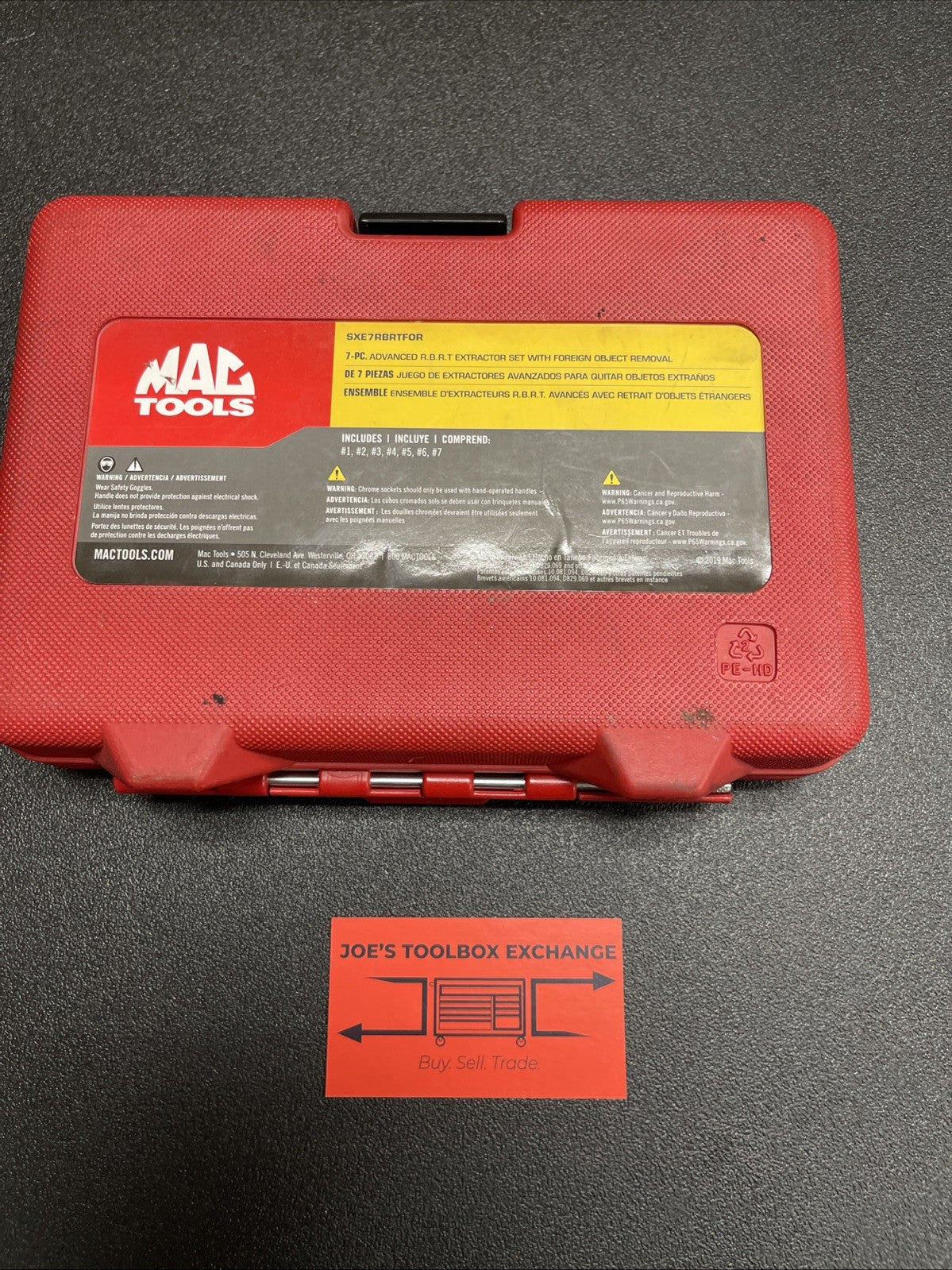 MAC TOOLS Advanced R.B.R.T. Extractor Set - SXE7RBRTFOR
