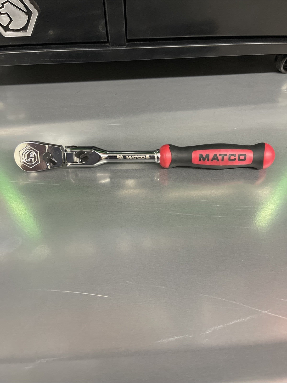 NEW! Matco Tools AFR68LFR 1/4” Locking Flex Head Ratchet 7-3/4” Red