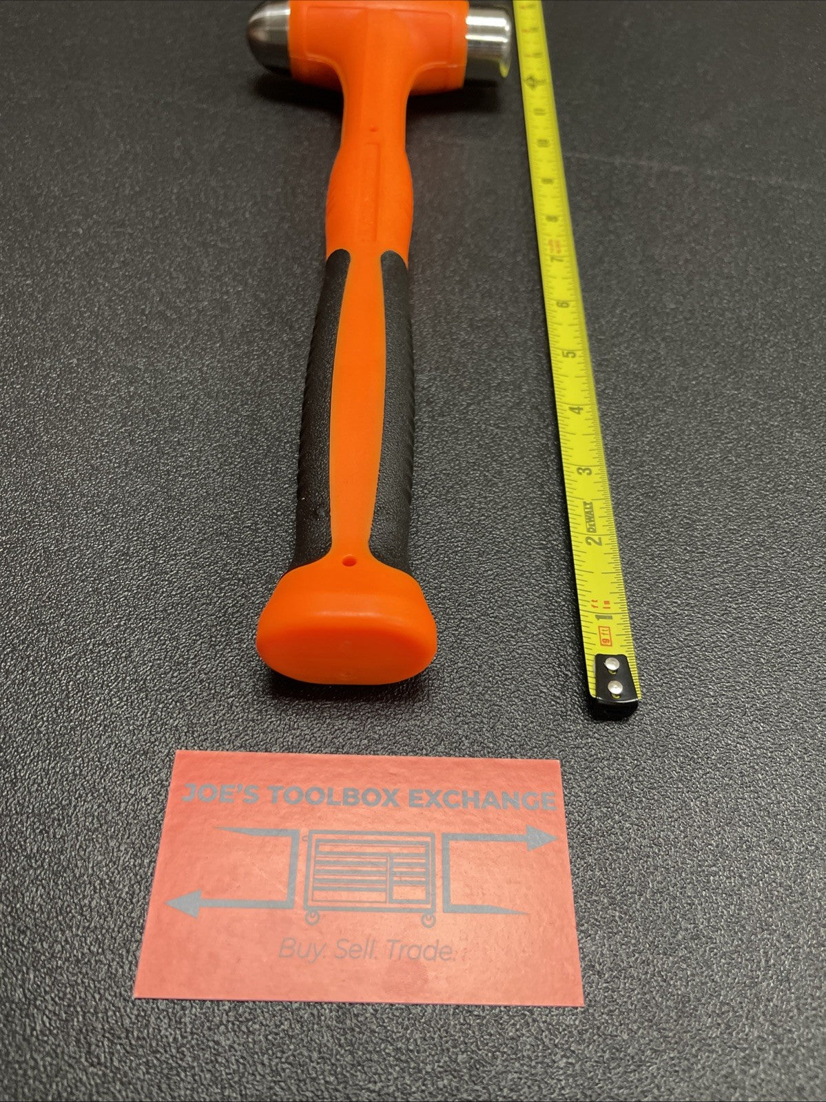 Snap-on hbbd16o 16 oz ball peen soft grip dead blow hammer orange NEW