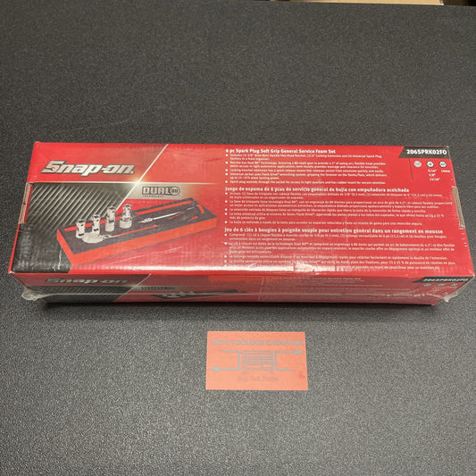 Snap-on Tools USA ORANGE 6pc 3/8” Drive Spark Plug Service Foam Set 206SPRK02FO
