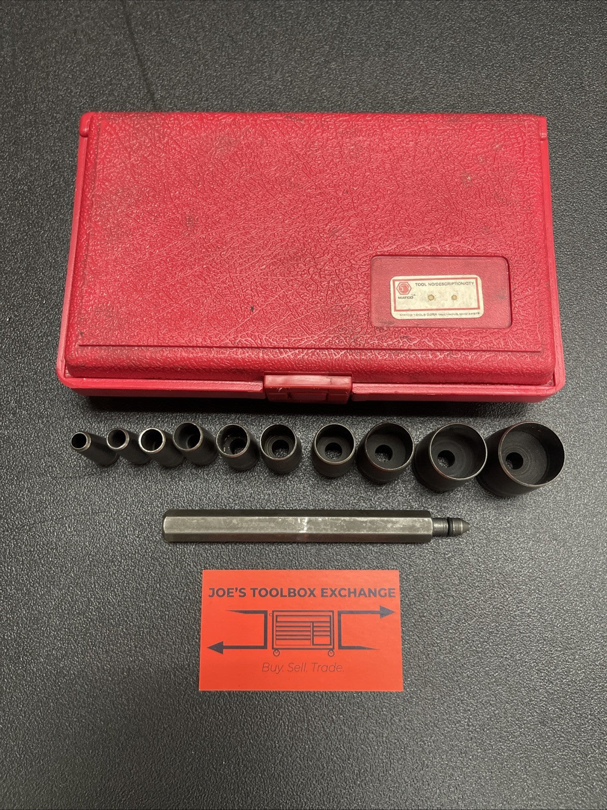 Matco Tools 79PK 11pc Punch Set Gasket Cutter Hole w/Case 1/4 - 1"
