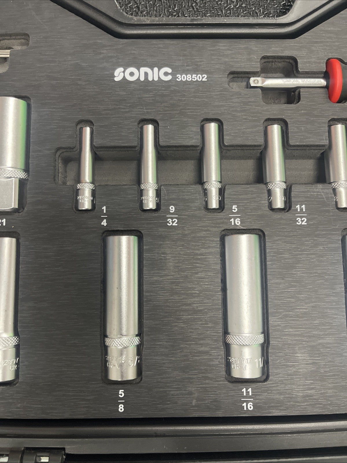 Sonic Socket Wrench Set MCS SAE SOCKET SET 1/4" 1/2", 85-PCS NEW