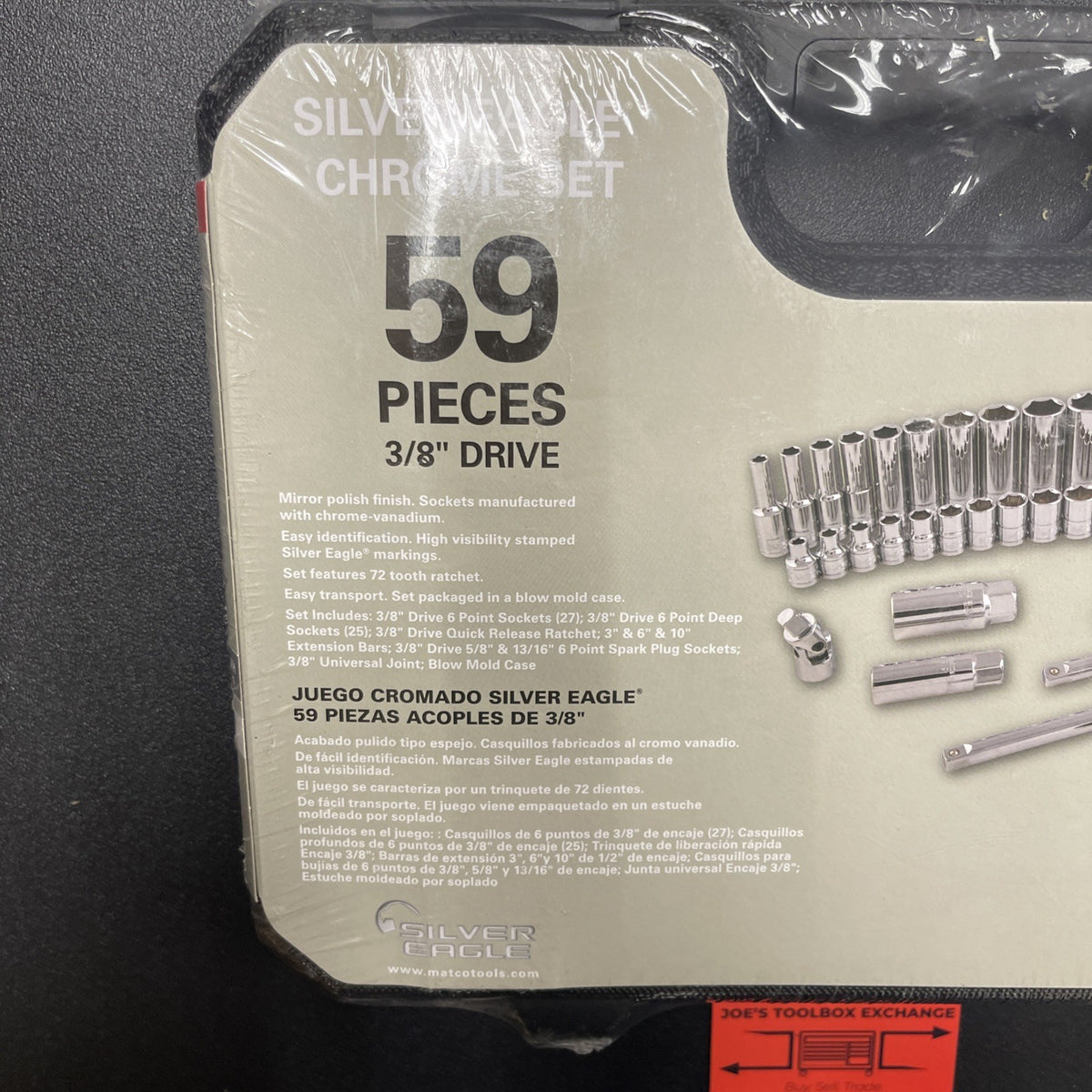 NEW-Matco Tools Silver Eagle 3/8" Dr General Service Set SAE METRIC SET SB59SE