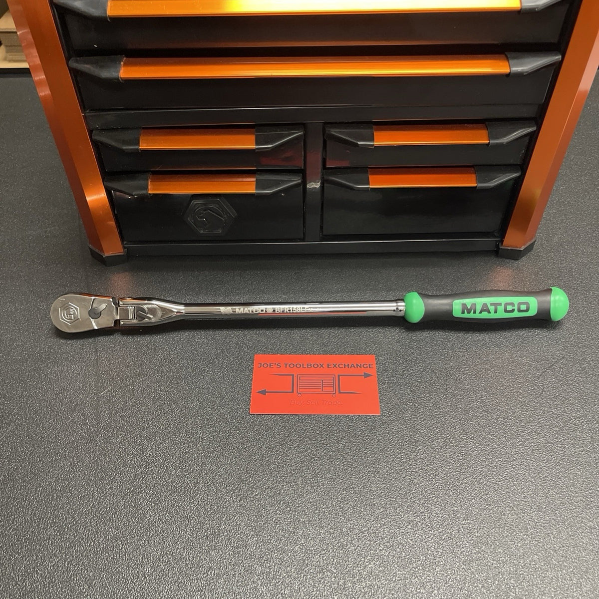 Matco NEW 3/8” Dr. Flex Head Ratchet BFR158LFx BFR158LFG GREEN 15-1/2” 88 Tooth