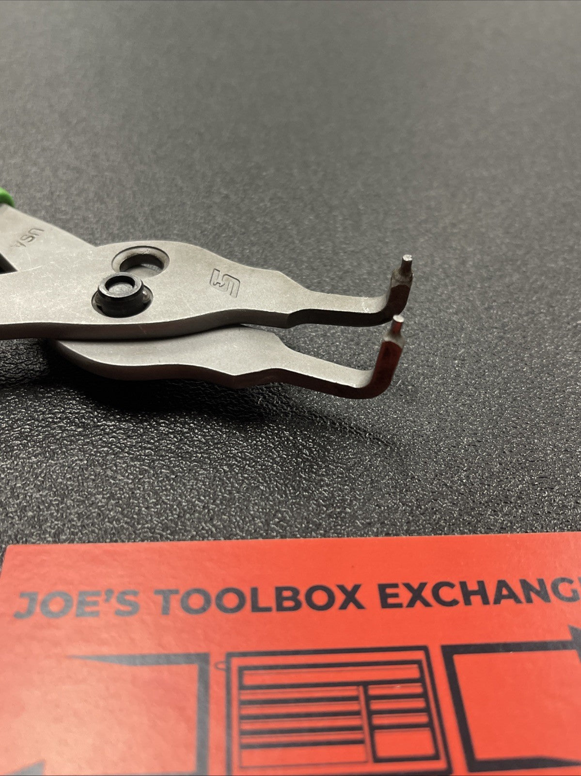 Snap-on Tools USA NEW STYLE GREEN  .070 Tip 90° Snap Ring Pliers SRPCR7090G