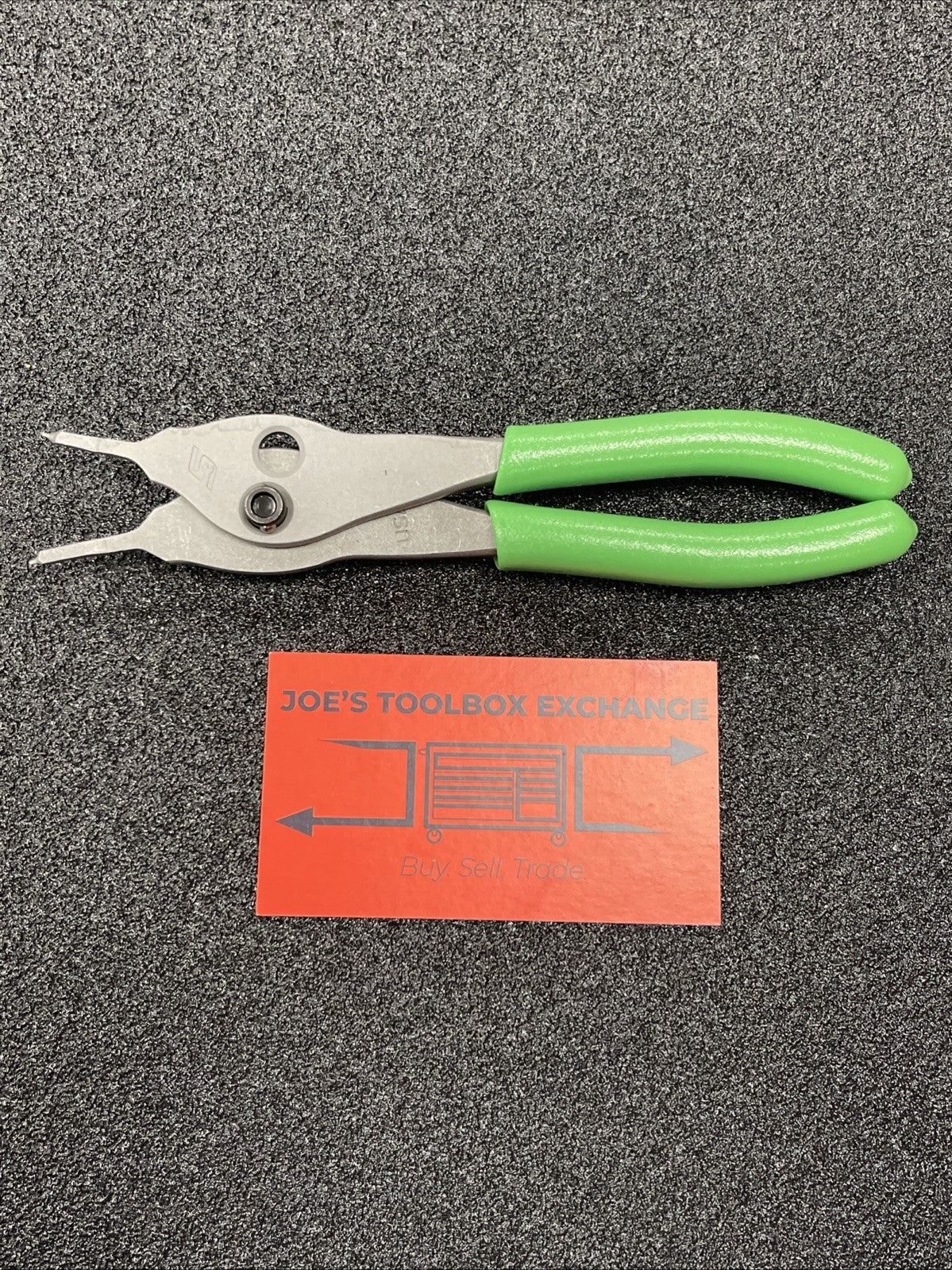 Snap-on Tools USA NEW Style GREEN .038 Straight Tip Snap Ring Pliers SRPCR3800G