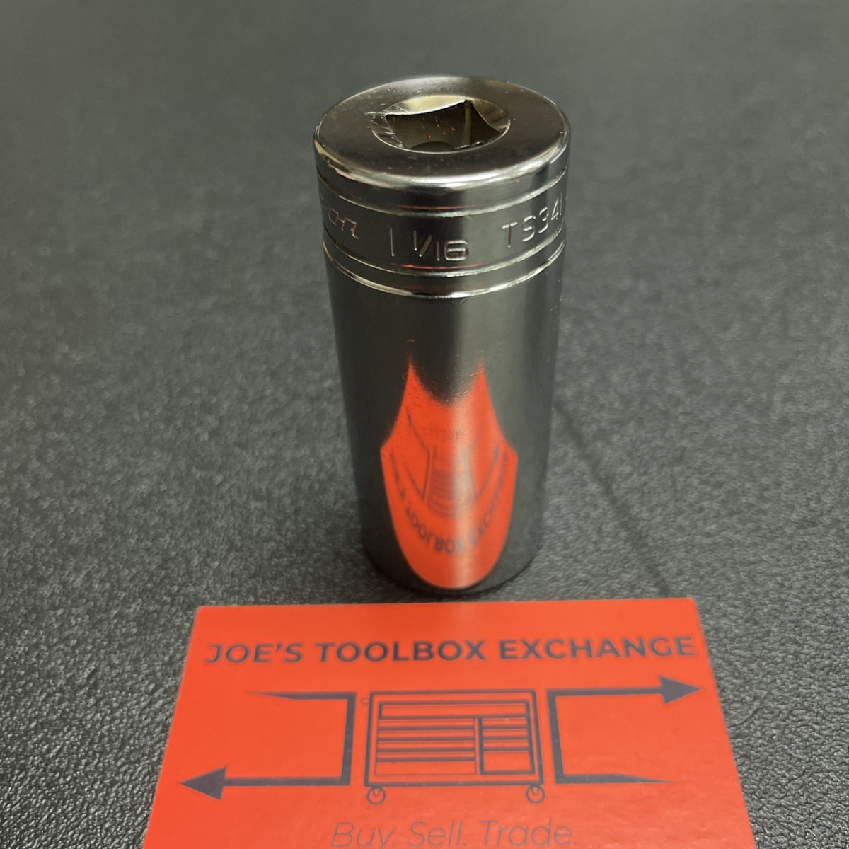 Snap-on Tools USA NEW 1/2" Drive 1-1/16" SAE Deep 6 Point Chrome Socket TS341