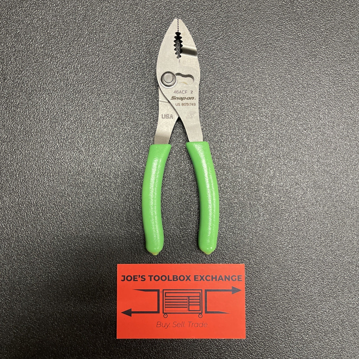 Snap-on Tools USA NEW GREEN 6" Talon Soft Grip Combo Slip-Joint Pliers 46ACFG