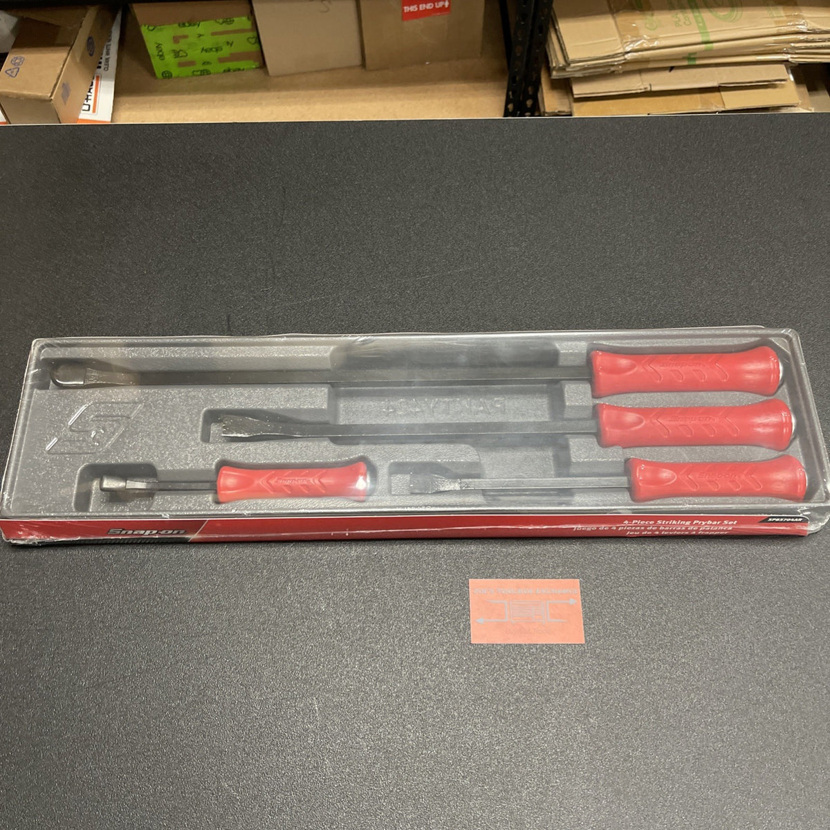 Snap-on Tools USA NEW 4pc RED Hard Grip Striking Prybar Set SPBS704AR