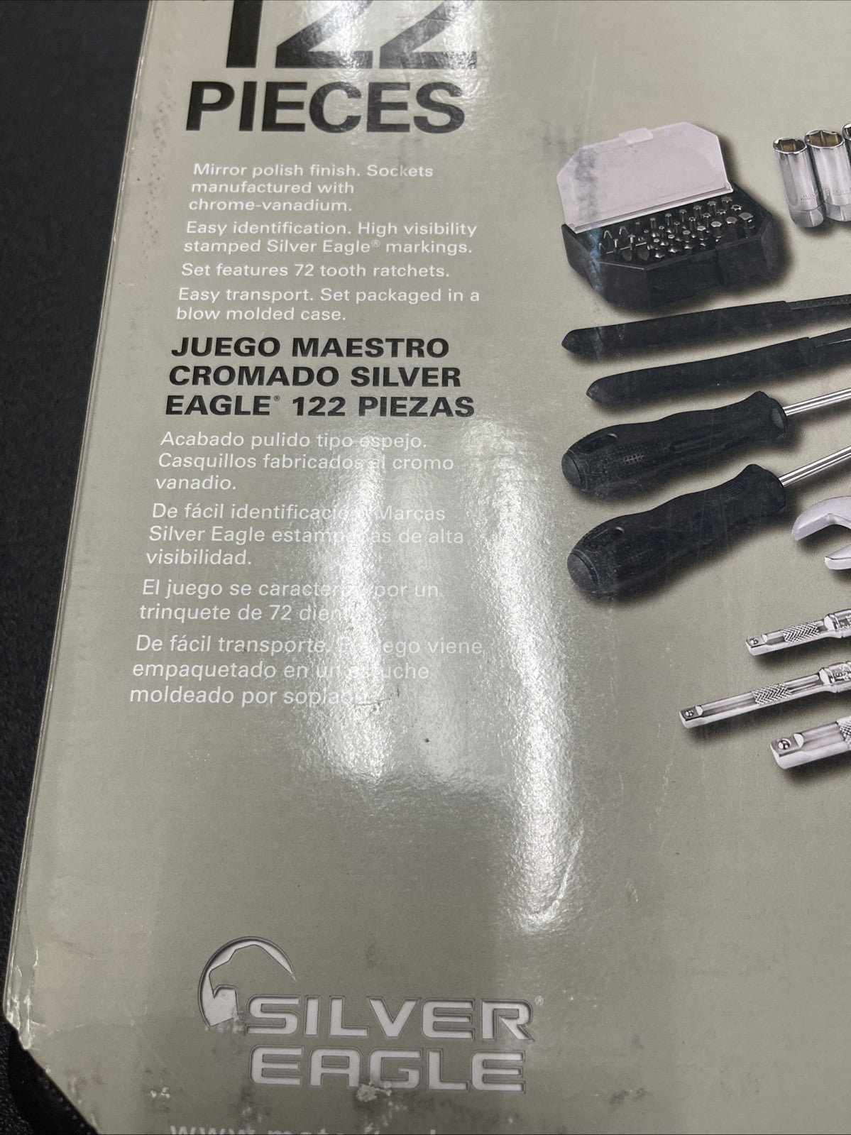Matco Tools SAB122SE 122 PIECE 1/4" & 3/8" DRIVE SILVER EAGLE® MASTER TOOL SET