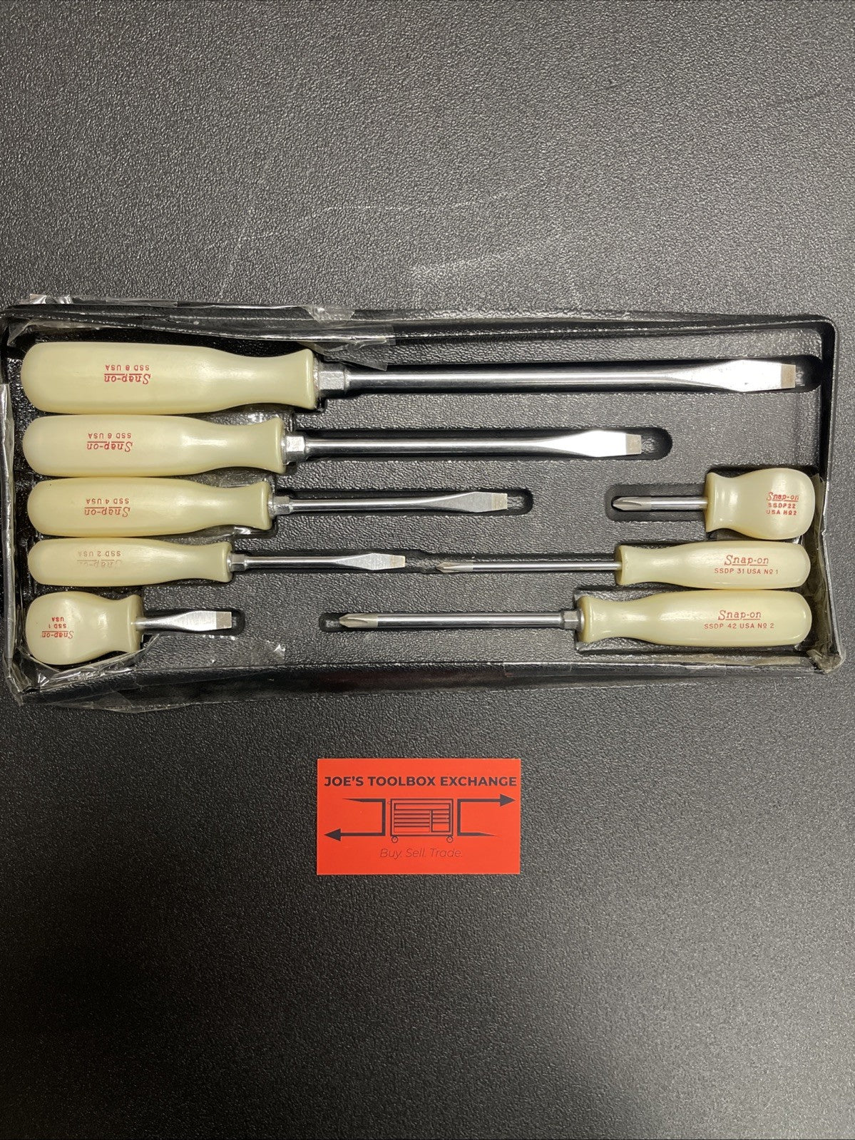 Snap-On 8pc Combination Screwdriver Set Pearl White - SDX80P