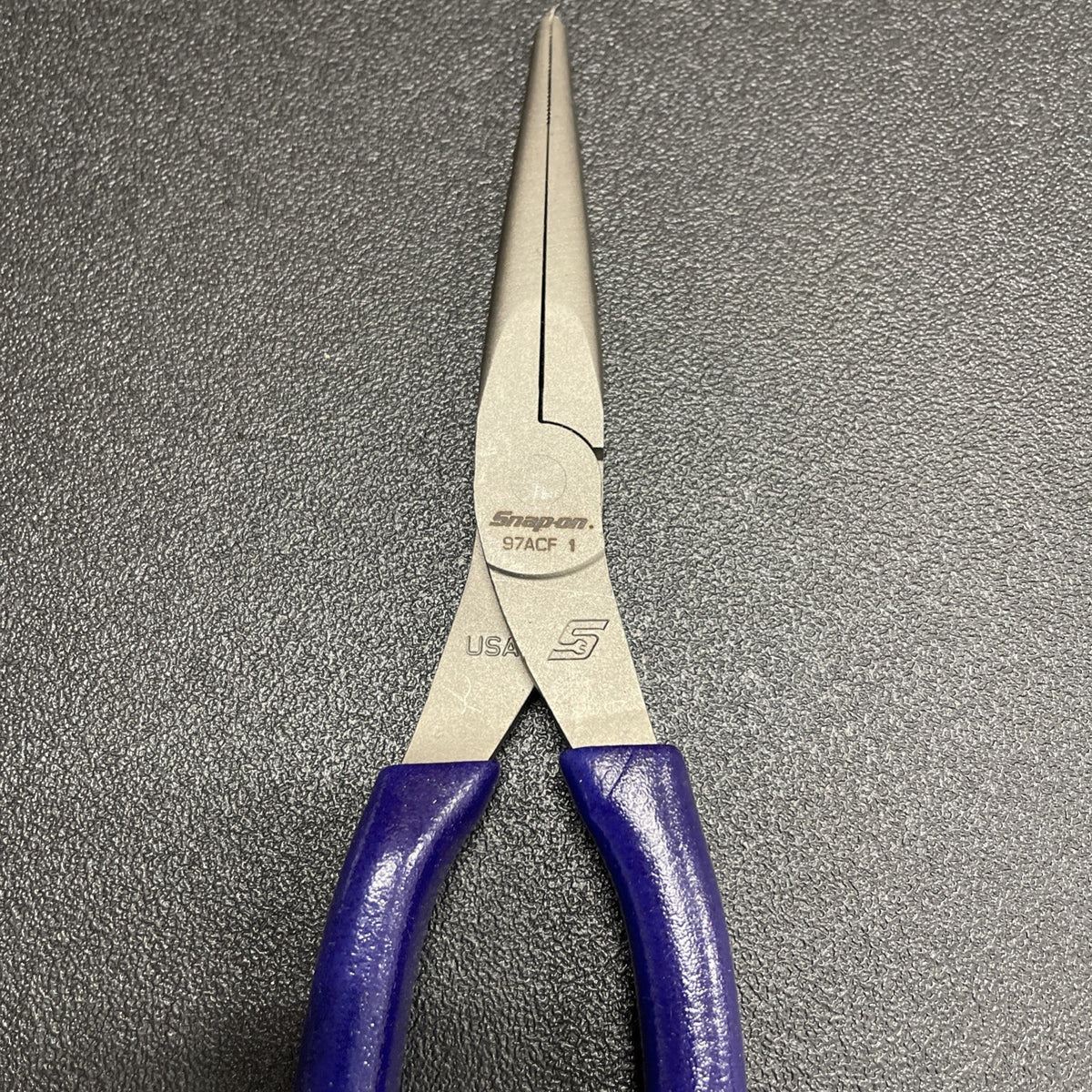 Snap-on Tool USA RARE 9" DARK PURPLE Talon Grip Needle Nose Pliers 97ACFDP 97ACF