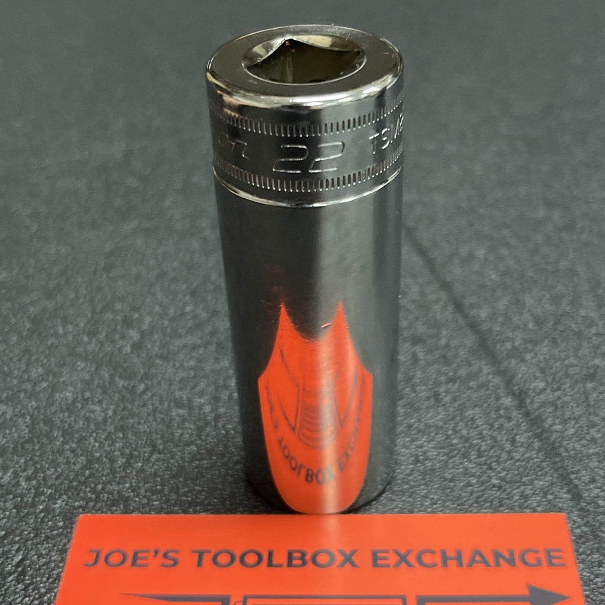 Snap-on Tools USA NEW 1/2" Drive 22mm Metric 6 Point Deep Chrome Socket TSM22