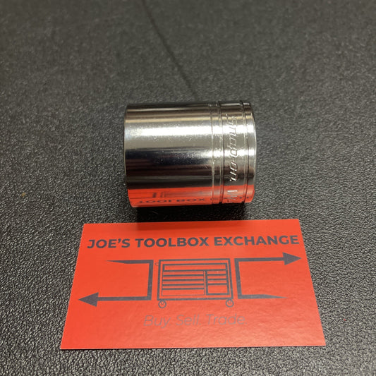 Snap-on Tools USA NEW 1/2" Drive 1-1/4" SAE 6 Point Shallow Chrome Socket TW401