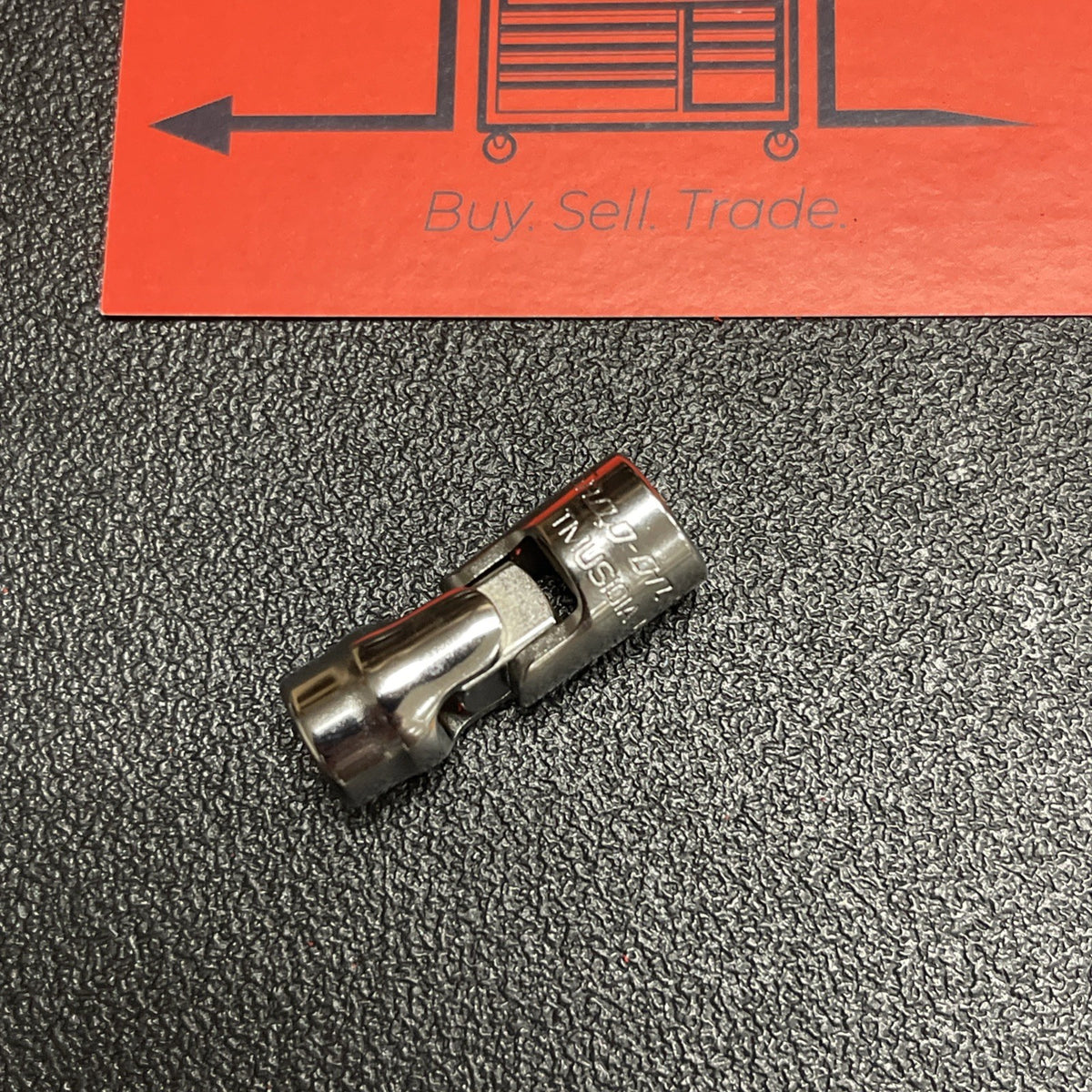 NEW Snap-on Tools USA 1/4" Drive 5/16" SAE Chrome 6 Point Swivel Socket TMUS101A