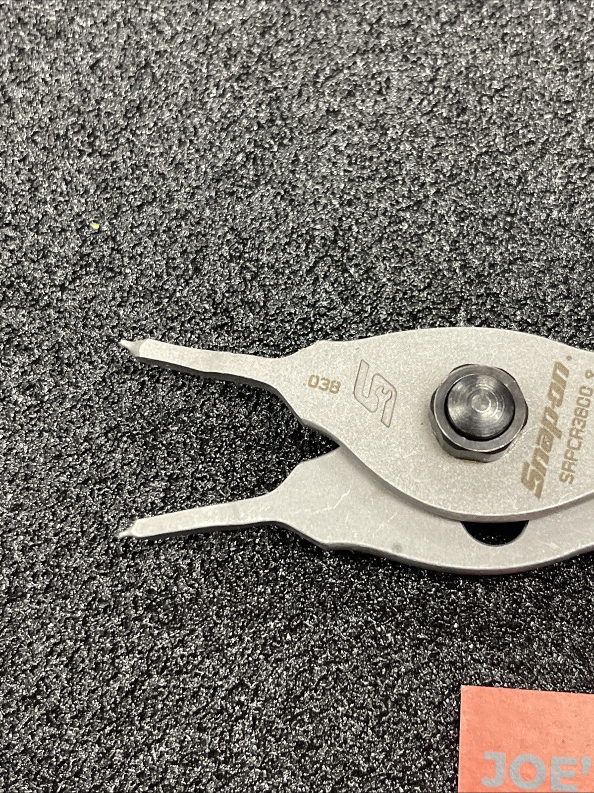 Snap-on Tools USA NEW Style GREEN .038 Straight Tip Snap Ring Pliers SRPCR3800G