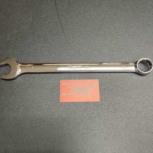 Snap-on Tools USA NEW 1" SAE FLANK DRIVE PLUS 12PT Chrome Combo Wrench SOEX32