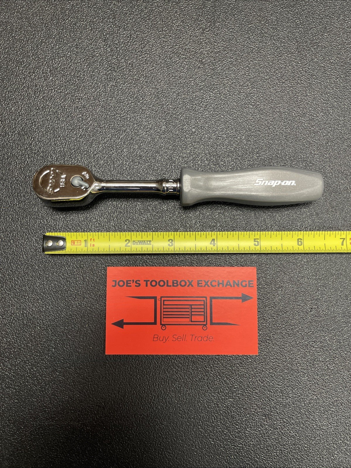 Snap-on Tools Dark Titanium Gray 1/4" Hard Grip Fixed Ratchet THLD72DT THLD72