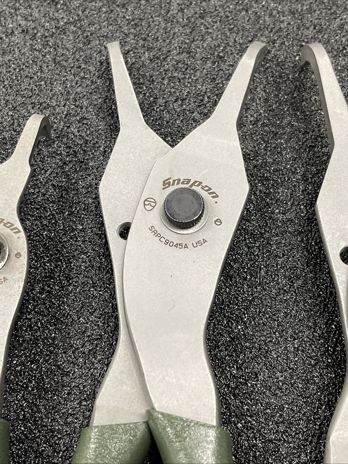 Snap-on Tools USA NEW 4-Piece COMBAT GREEN Soft Grip Snap Ring Pliers Lot Set