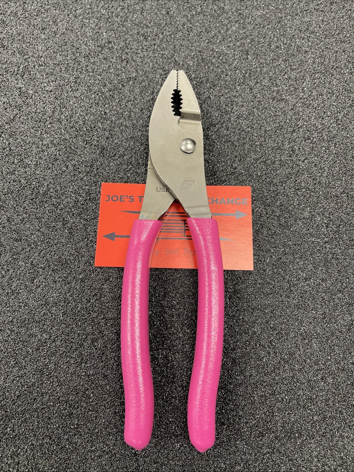 Snap-on Tools NEW ELECTRIC PINK 8" Talon Soft Grip Combo Slip-Joint Pliers 47ACF