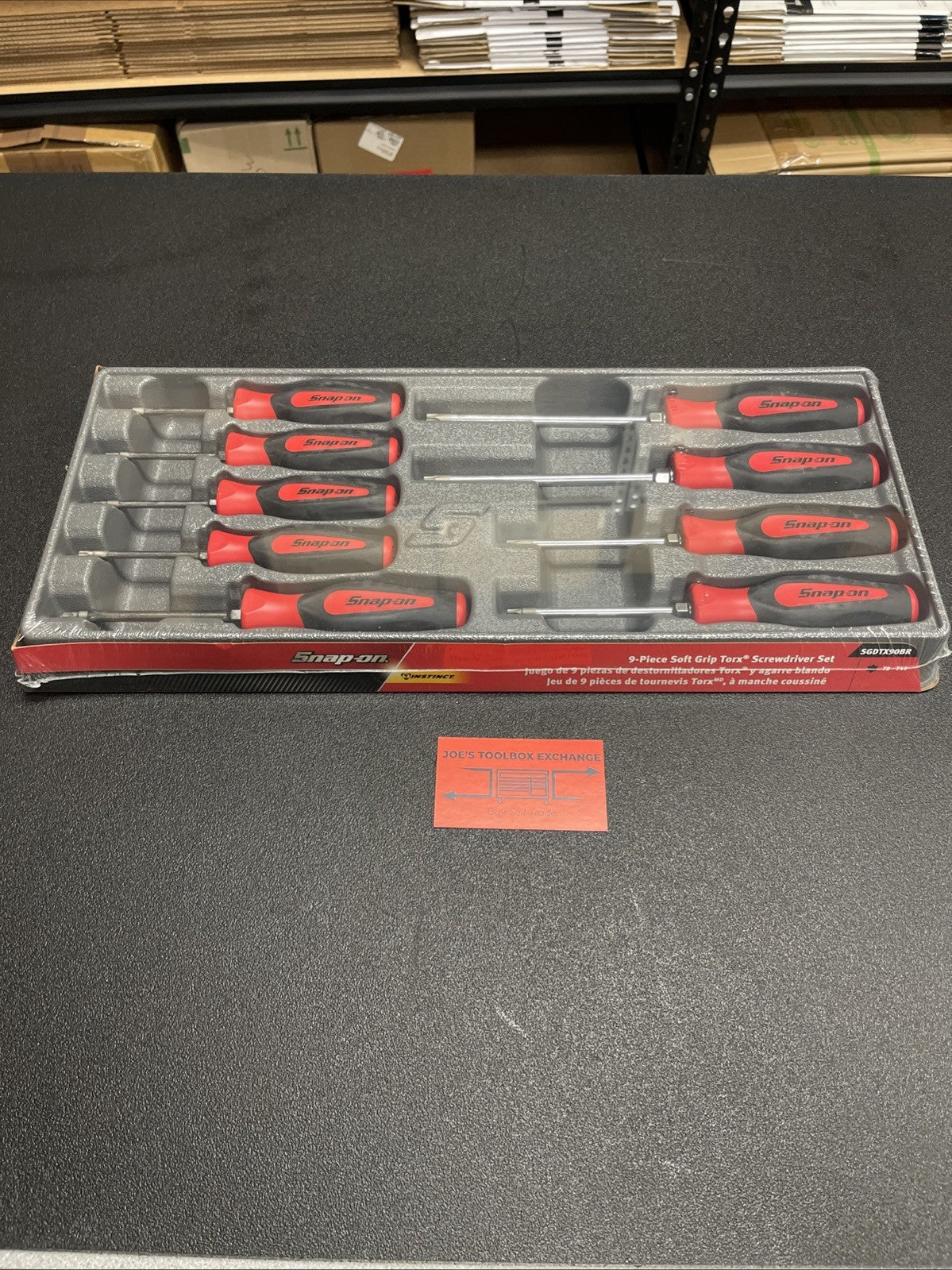Snap-on Tools NEW 9pc RED Soft Grip T8 - T45 TORX Screwdriver Set SGDTX90BR