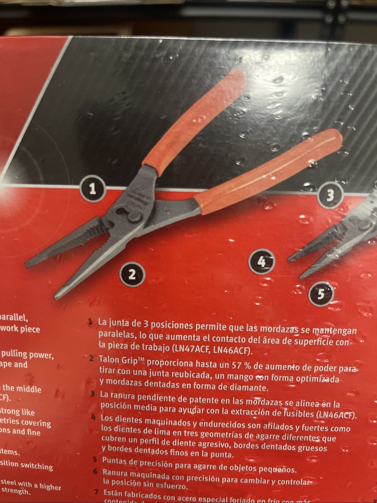 Snap-On Tools ORANGE 3pc Soft Grip Long Nose Slip Joint Pliers Set PL3LNSJCFO