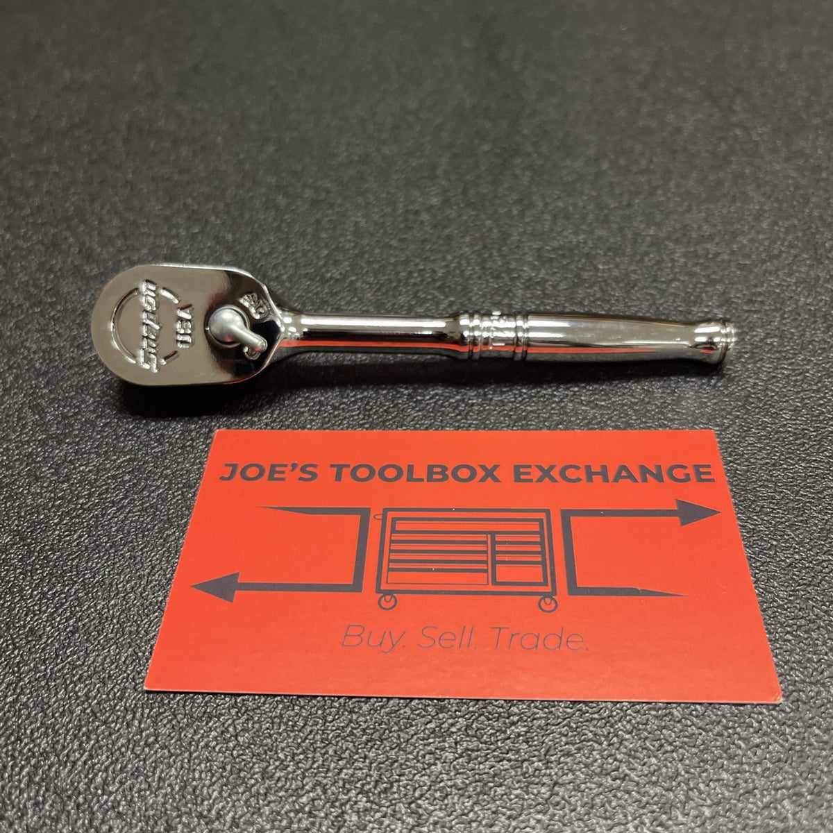 Snap-on Tools USA NEW STYLE 1/4" Drive Fine Tooth Chrome Handle Ratchet T72