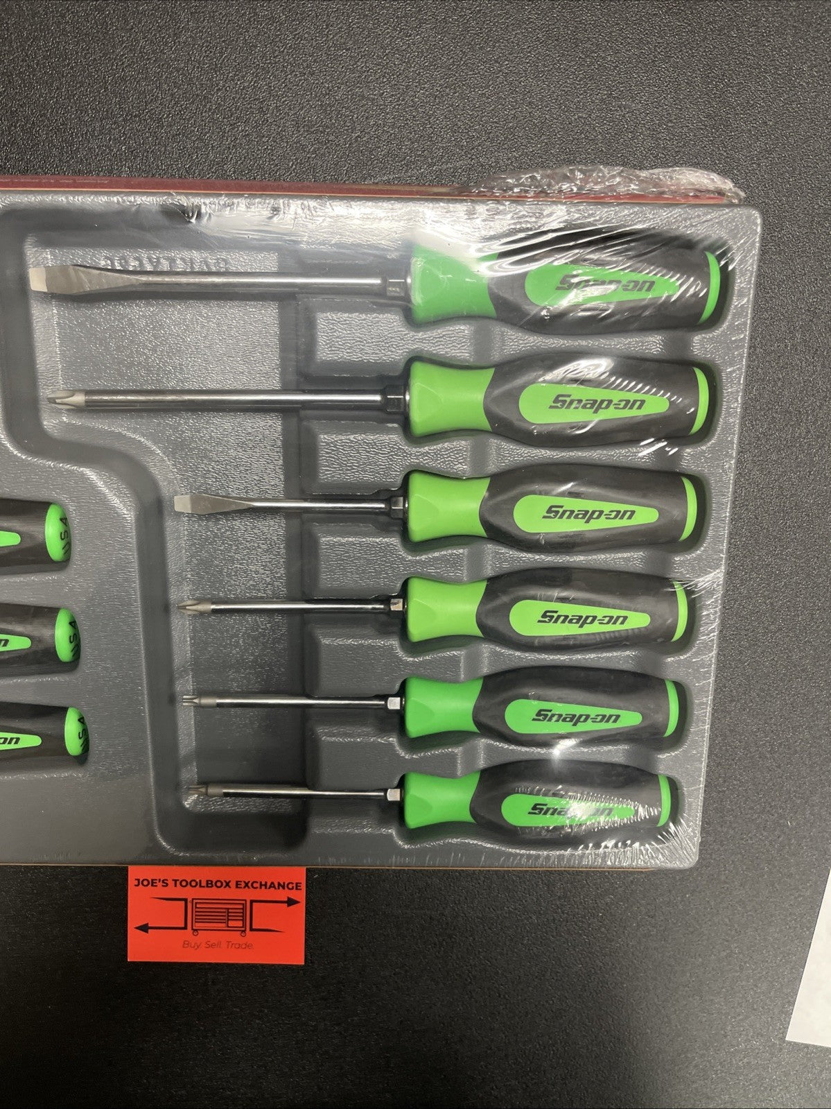 Snap-on Tools USA NEW 12PC GREEN Soft Grip MIX TIP Screwdriver Set SGDXW120BG