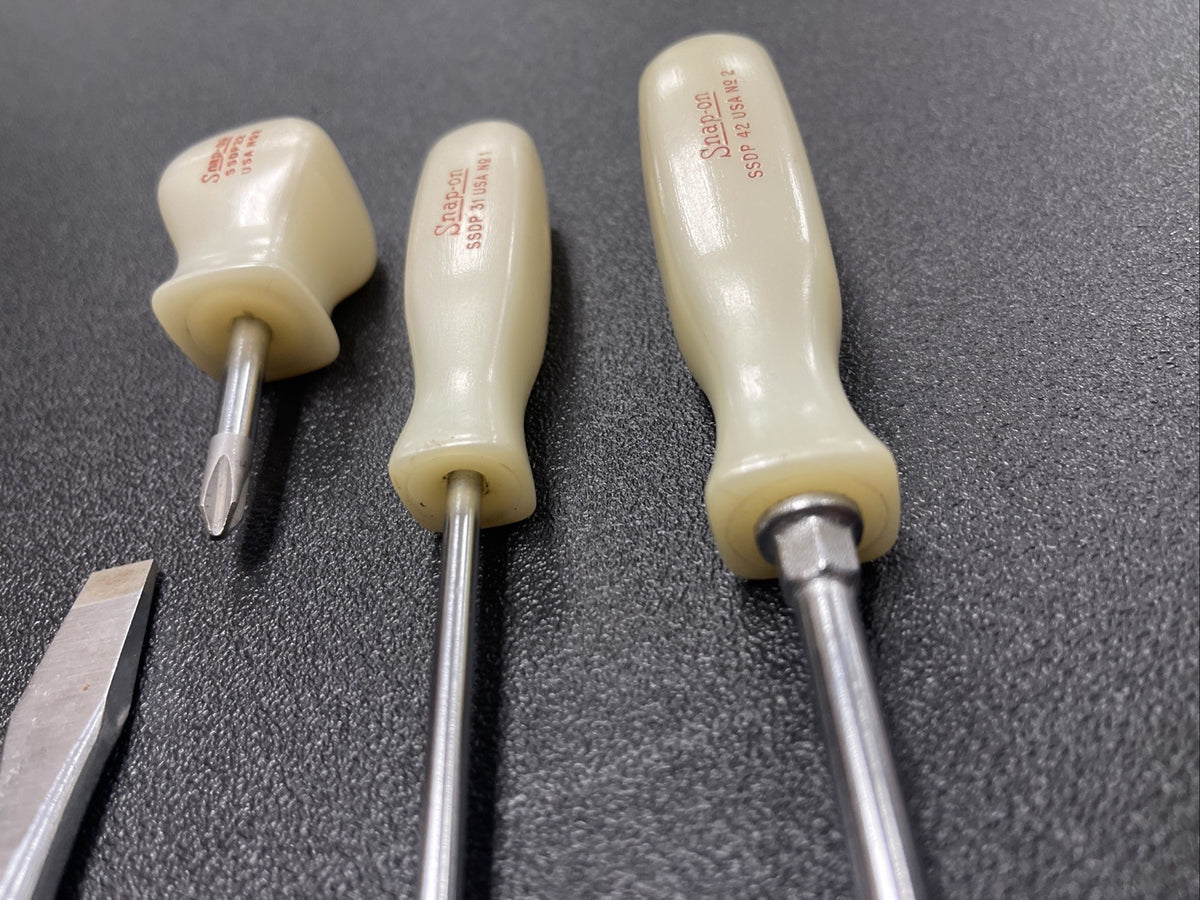 Snap-On 8pc Combination Screwdriver Set Pearl White - SDX80P