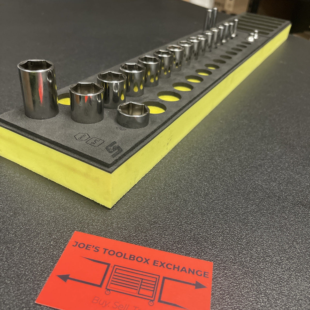 Snap-on 221SFMSFHVX 21pc 3/8" Dr. Metric Socket Set 6–20mm Shallow & Deep Hi Viz