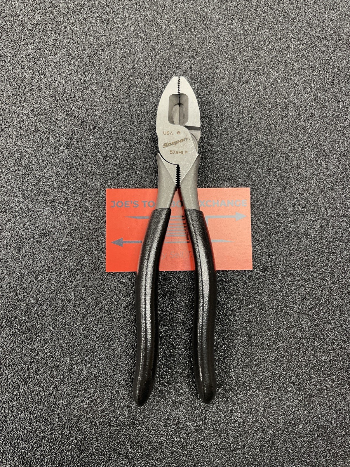 Snap-on Tools USA NEW BLACK 7" Soft Grip Lineman's Pliers 57AHLPBK