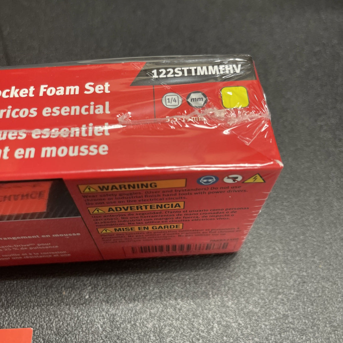 New Snap-on 22pc 1/4" drive Metric  Shallow & Deep Socket Set 122STTMMFHV Hi-Viz