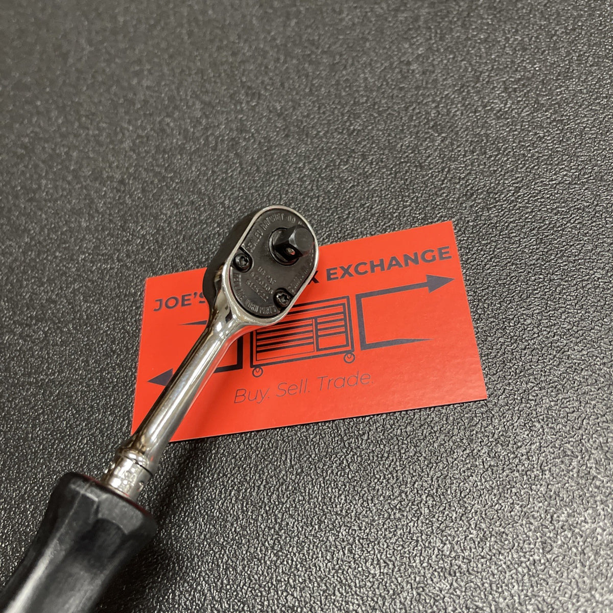Snap-on USA NEW 1/4" Dr. CLASSIC BLACK Hard Handle Long Ratchet THLD72BK THLD72