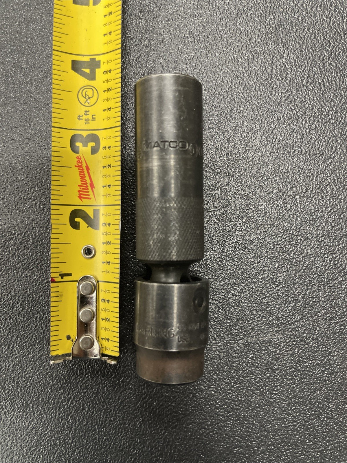 Matco Tools BDUP206P 3/8" Drive 5/8in. Ball Swivel 6 Pt  Deep Spark Plug Socket