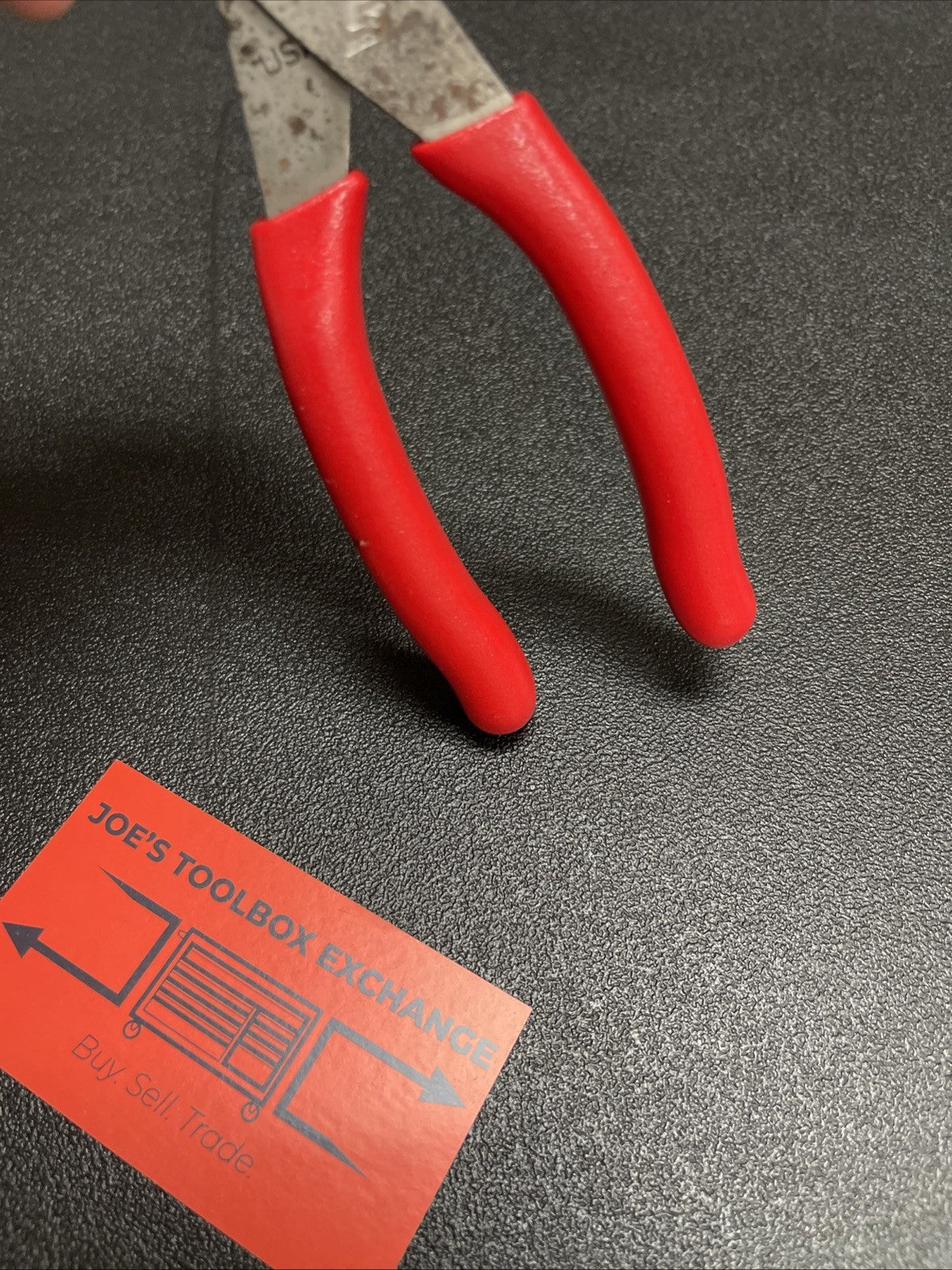 Snap-on Tools USA RED 8" Talon Soft Grip Needle Nose Pliers w/ Cutter 196ACF